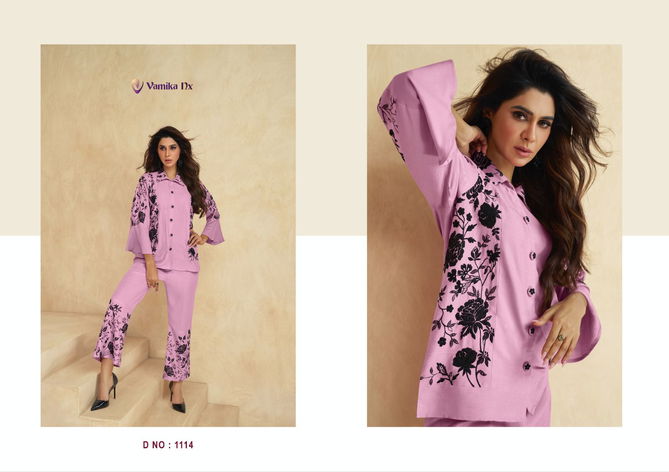 Vamika Nx Saraa Ladies Top With Bottom Western Catalog
